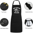 thumbnail image 6 of Funny Aprons for Men with Pockets, Mens Aprons for Cooking BBQ Chef, Grilling Gifts for Dad Birthday, 6 of 6