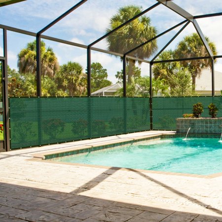 Gymax Privacy Fence Fabric Mesh Windscreen Fence Patio Balcony