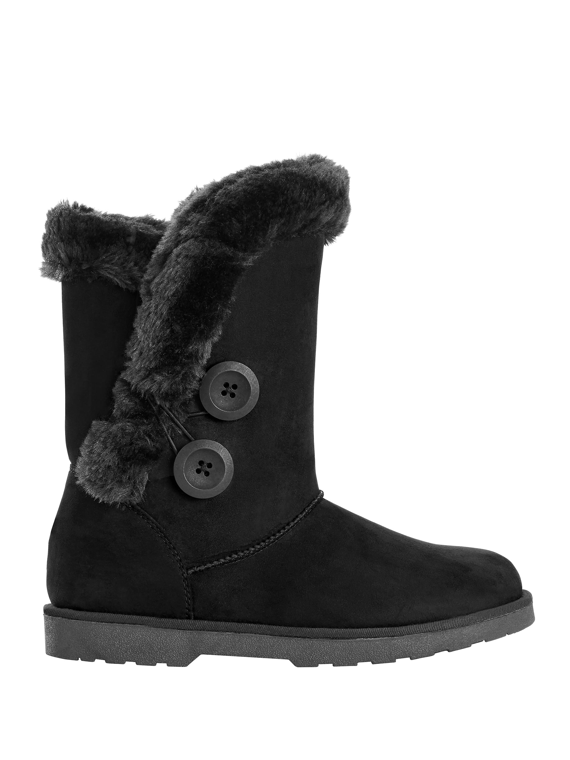 calistoga women's vegan suede faux fur moccasin