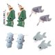 thumbnail image 2 of Animal Earrings Cute Earrings 3D Earrings Little Hippo Little Little Earrings Animal Cartoon Earrings, 2 of 3