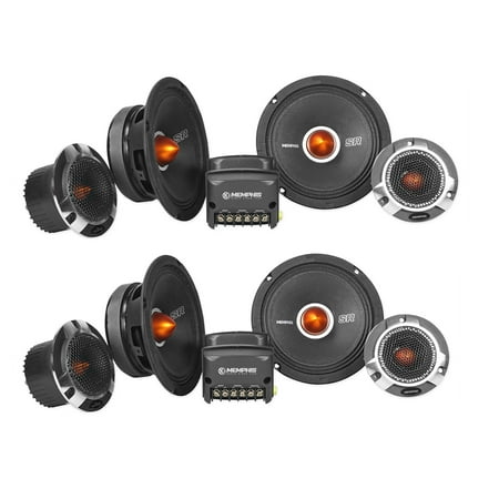(2) Pairs Memphis Audio SRXP62C SRX Pro 6.5" Competition Component Car Speakers