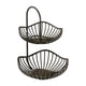 thumbnail image 4 of Cesta de fruta de doble capa soporte para soporte vegetal bandeja decorativa encimera organización eficiente canasta de hierro fruta de hierro tazón 30 cmx40cm, 4 of 8