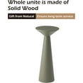 thumbnail image 3 of COZAYH Farmhouse Tall Pedestal End Table Small Solid Wood Martini Table Plant Stand Modern Round Drink Table for Small Space Living Room, Sage Green, 3 of 16