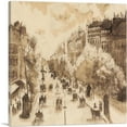 thumbnail image 1 of ARTCANVAS Fiacres Sur Le Boulevard Montmartre 1897 Canvas Art Print by Camille Pissarro - Size: 12" x 12" (1.50" Deep), 1 of 9