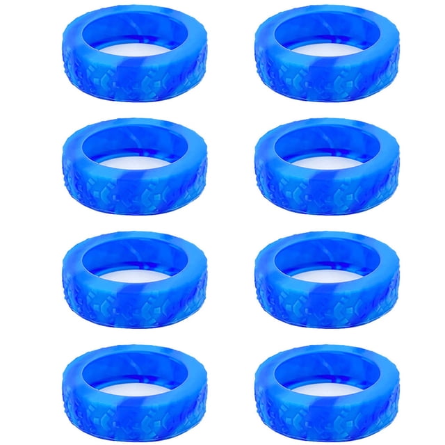 Dinheiro 8 paquetes de fundas de silicona para ruedas de equipaje, funda protectora de repuesto para ruedas de maleta, 8 fundas de goma para ruedas giratorias