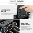 thumbnail image 2 of 3Way Car Cigarette Lighter Socket Splitter Dual USB Charger Power Adapter 12-24V, 2 of 10