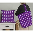 thumbnail image 5 of Soimoi Purple Silk Fabric Circle Geometric Print Fabric by Yard 42 Inch Wide, 5 of 5