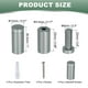 thumbnail image 2 of 4 Pcs 0.51" x 1" Tornillos de soporte de aleación de aluminio Kit de hardware de montaje de letreros de pared con 4 tornillos para colgar letreros de acrílico y vidrio, gris, 2 of 6