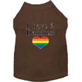 thumbnail image 1 of I Have 2 Daddies Screen Print Dog Shirt Brown Xs, 1 of 1