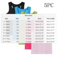 thumbnail image 3 of CHEEREAM 5 Pack Kids Active Tank Top Crew Neck Sleeveless Athletic Shirt Girls Daily Wear Blouse Lightweight Breathable, 3 of 8