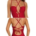 thumbnail image 7 of Alove Women Deep V Monokini Tie Back Swimsuit Sexy Bathing Suit 1 Piece, 7 of 7