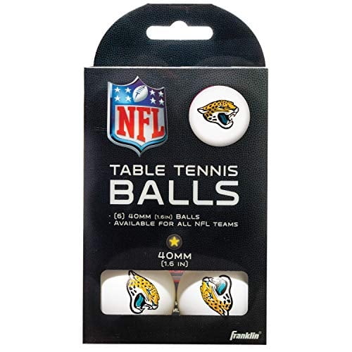 Pelotas de tenis de mesa Franklin Sports Jacksonville Jaguars NFL