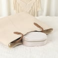 thumbnail image 5 of REGALWOVEN Travel Jewelry Box for Women Girls Birthday Gifts, Small Portable Velvet Jewelry Organizer Case Storage Display Holder Beige 6*4*2in, 5 of 7