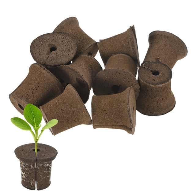 Uxcell 10-Pack Grow Sponges, 2.2x1.6x1.9 Inch Replacement Root Growth Sponges Seed Pods for Plant Rooting/Seed Germination