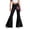 P210 Black, variant on Tfken Child Soft Comfy Pants School Daily Wear Flare Denim Pants Girls With Pockets Stretch Fashion Graphic Print Kids Casual Clothes Size 5-6 Years Black
