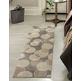 thumbnail image 3 of Unique Loom Chromatic Collection Area Rug - Seaside (2' 7" x 10' Runner Gray/Beige), 3 of 12