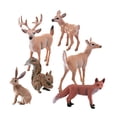 thumbnail image 3 of 6 figuras de animales Soledad esculturas coleccionables PVC zorro ardilla conejo ciervo cervatillo, 3 of 10