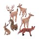 thumbnail image 3 of 6 figuras de animales, linda colección de esculturas, estatuas de animales pequeños para estantería de sala de estar, decoraciones de mesa para, 3 of 9
