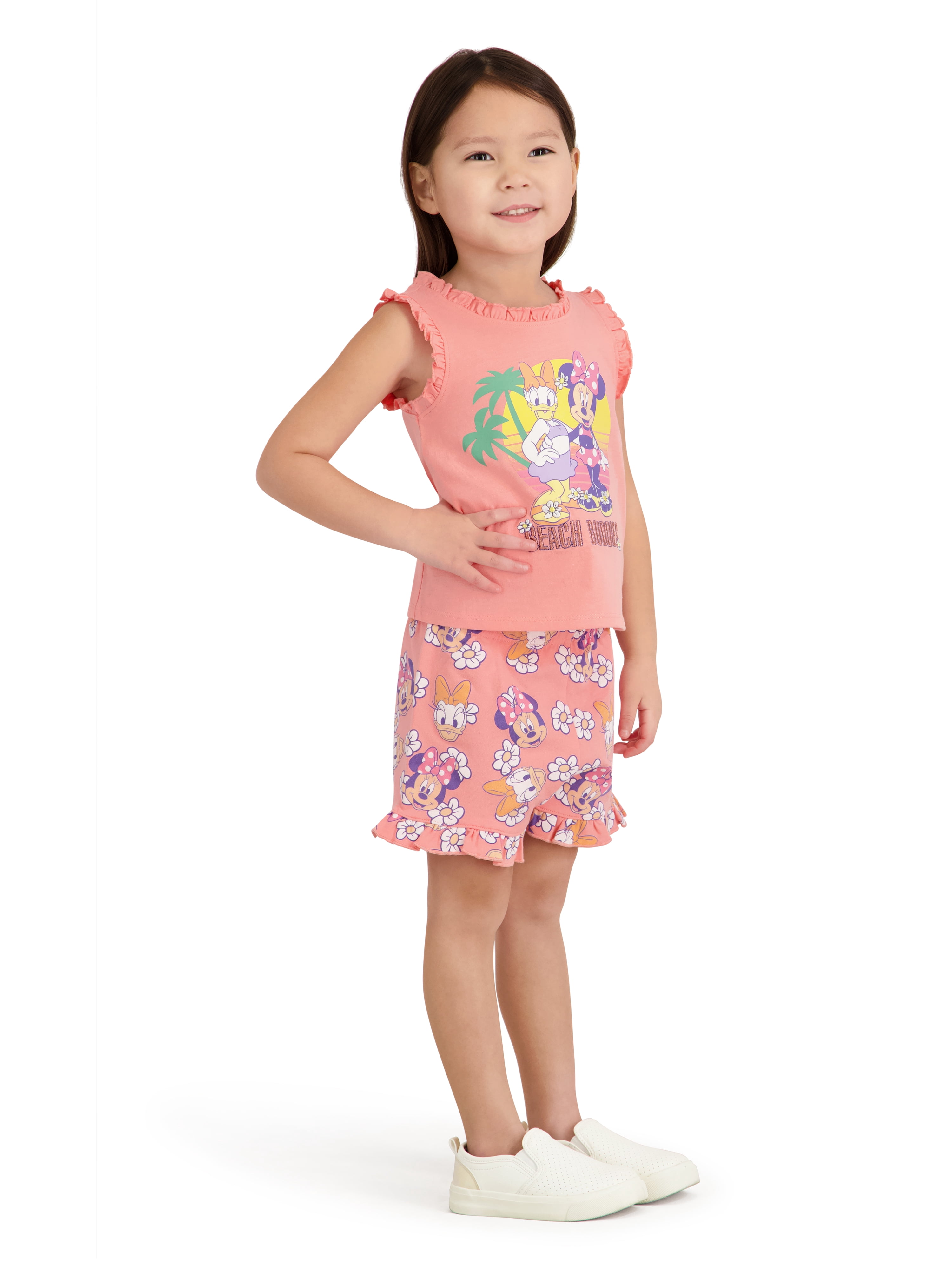 Minnie Mouse Toddler Girl Short Set, Sizes 12 Months-5T