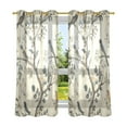 thumbnail image 6 of Yayeee Window Curtains Set of 2 for Living Room Light Filtering 63"x42", Beige Birds, 6 of 7