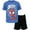 Blue/black, variant on Marvel Spidey and His Amazing Friends Spider-Man Little Boys T-Shirt and Mesh Shorts Outfit Set Toddler to Little Kid