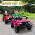 thumbnail image 2 of 12V Kids Ride on Toys Cars with Parents Control, Toddler Electric Ride on Truck Car with Early Education Function, Riding Toy with 4 Wheel Suspension, MP3, USB, Electric Vehicle for Aged 3+, Pink, 2 of 8