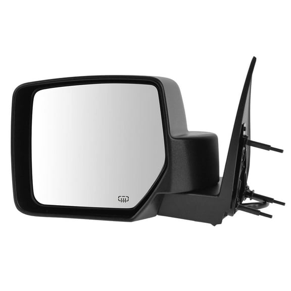 TRQ Mirror Power Heated Memory Textured LH Driver Side for 08-12 Jeep Liberty MRA06397