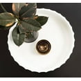 thumbnail image 3 of Lissi Decorative Round Tray with Wavy Design; 16 Inch Diameter; White; Modern Scalloped Circle Serving Tray for Coffee Table Ottoman; Dining Table; or Entryway Catch-All Tray, 3 of 7