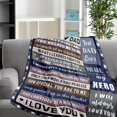 thumbnail image 4 of Dad Blanket from Daughter Son, Dad Throw Blankets, Dad Gifts for Christmas, Dad Birthday Gifts from Kid, New Dad Gifts for Men, Dad Blankets from Wife, Valentines Gifts for Him, Fathers Day 60x80, 4 of 6