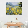 thumbnail image 2 of Nawypu Joyful in July III Canvas Wall Art Print, Floral Artwork, 2 of 4