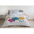 thumbnail image 3 of Simply Daisy 30" x 40" Popping Poppies Fleece Throw Blanket, Blue, 3 of 4