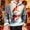 002 White, variant on Men's Christmas Sweatshirt Hoodie Loose Fit Pullover Santa Claus Print Long Sleeve Casual Sweatshirts with Pocket