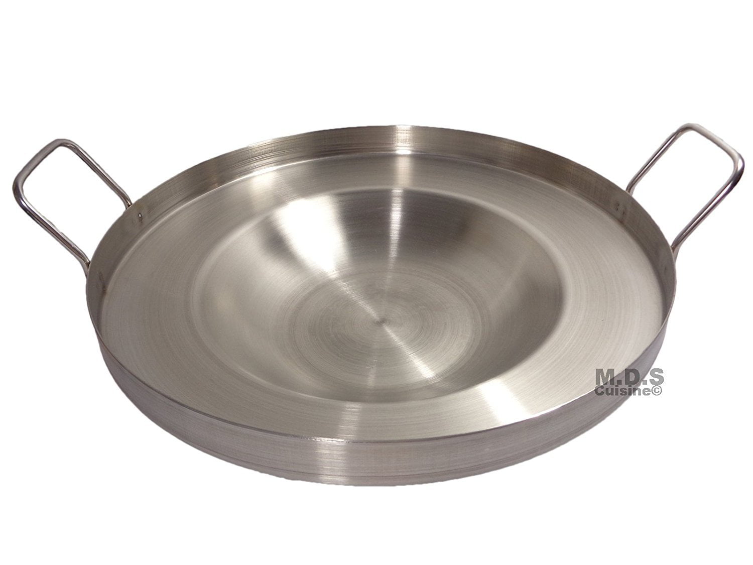 Concave Comal Frying Pan 16 Inch Stainless Steel Cookware 