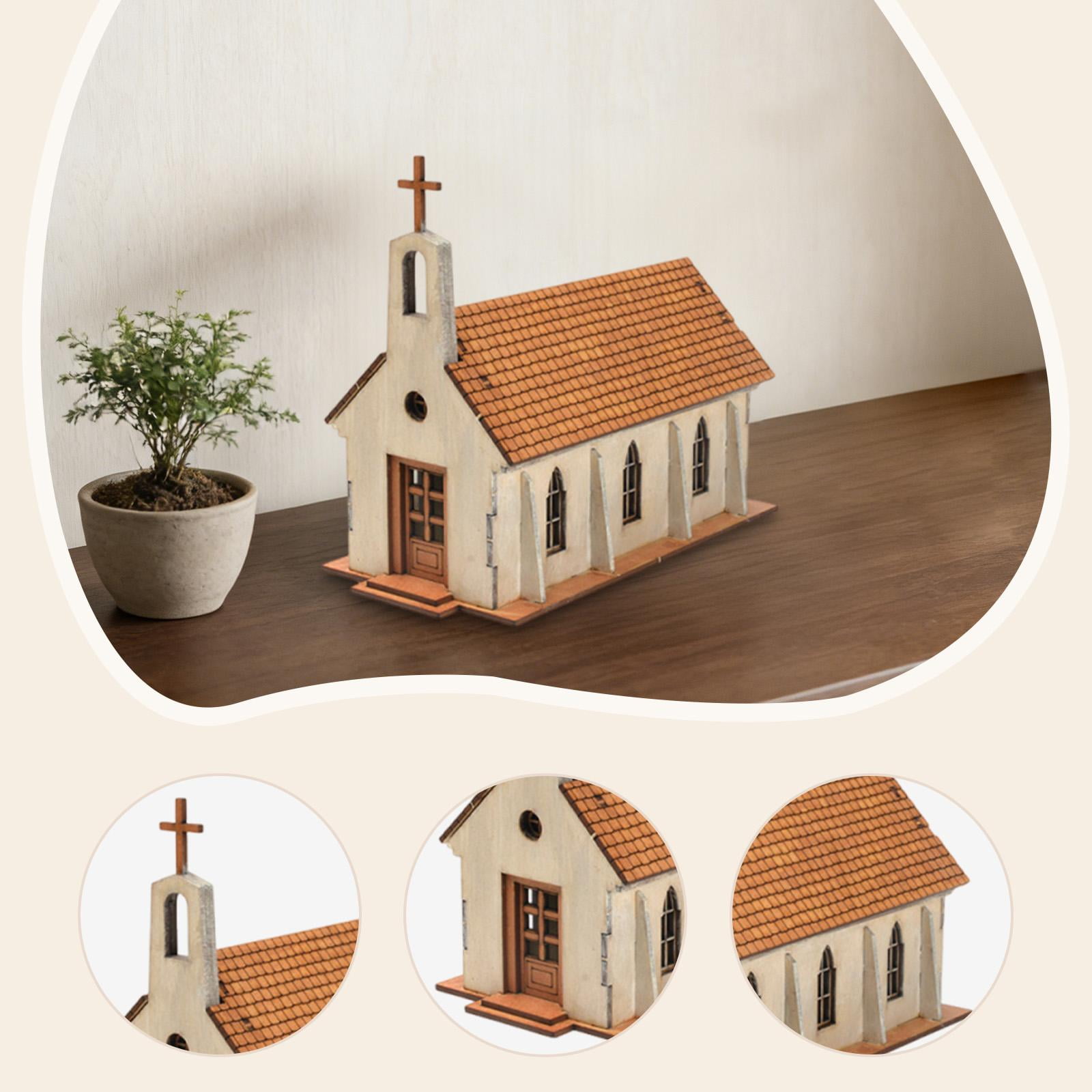 Model Hobby Building Kits Miniature House Wood Construction for Kids Learning Fairy Garden Decor
