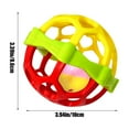 thumbnail image 4 of JVBTVB Toys, Can Be Boiled to Soothe Early Childhood Education Fitness Soft Rubber Animals Grip Balls Shaking Bells ToyHoliday Gifts, 4 of 6