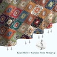 thumbnail image 6 of Orange Ethnic Rhombus Pattern Shower Curtain 36"x72" ,Bathroom Decorative Shower Curtains Set with 12 Hooks,Modern Waterproof Washable Shower Curtain, 6 of 6