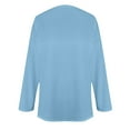 thumbnail image 4 of Womens Long Sleeve Tops Plus Size Loose Fit T Shirts Round Neck Casual Solid Color Top Comfy Basic Clothes Spring Tops for Women 2026, 4 of 5