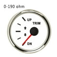 thumbnail image 1 of Car Boat Trim Gauge UP-DN For Inboard Outboard Engine 0-190ohm 167-10ohm With Red Backlight 12V 24V, 1 of 7