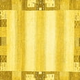 thumbnail image 1 of Ahgly Company Indoor Square Solid Yellow Modern Area Rugs, 8' Square, 1 of 4