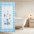 thumbnail image 3 of Erosebridal Goose Shower Curtain 72Wx72L for Girls, Blue Gifts Waterproof Bathroom Curtain, 3 of 5