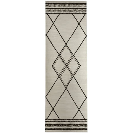 

Kamali Ivory Kitchen Mat by Kavka Designs