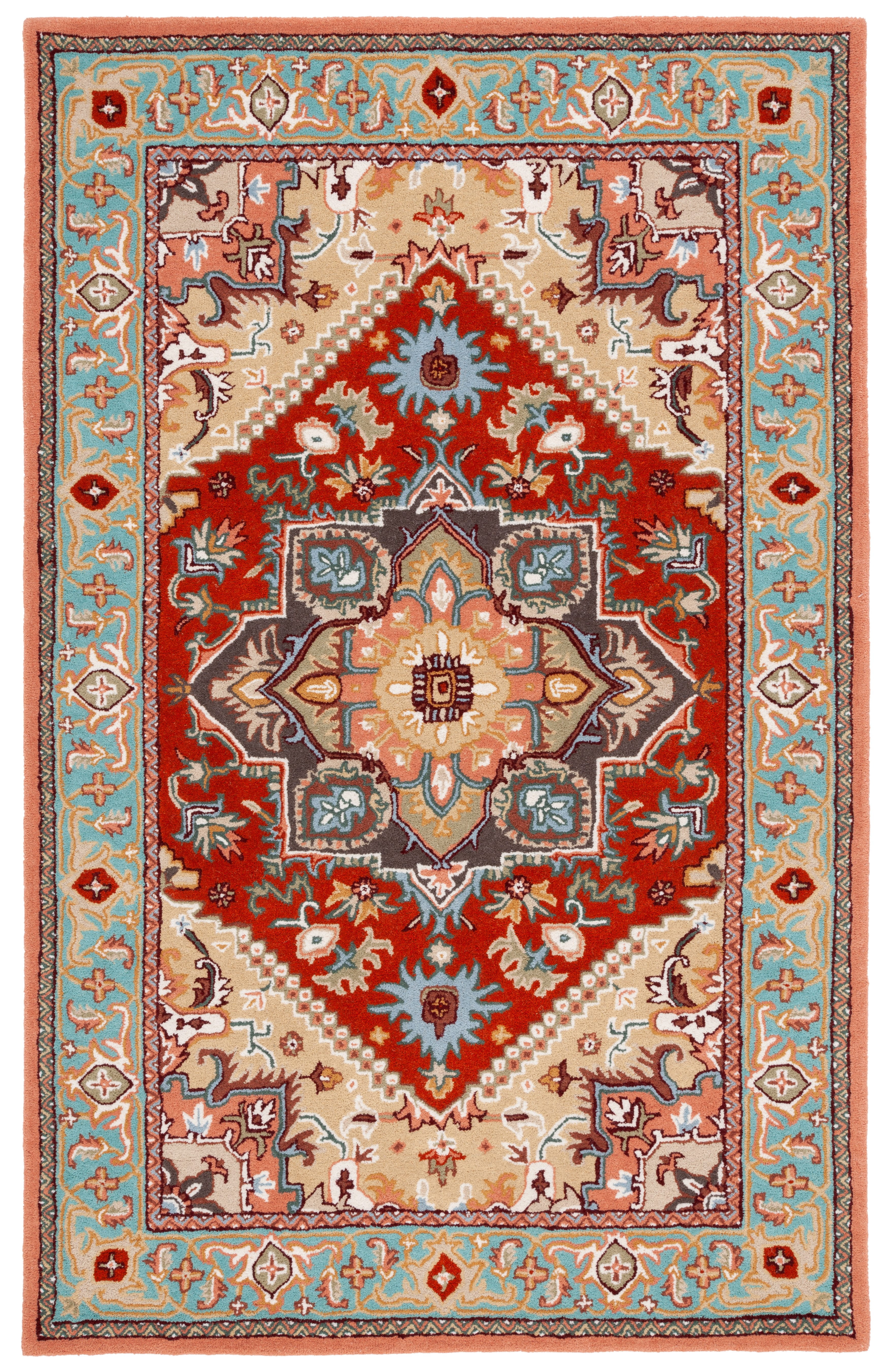 Safavieh Heritage York Oriental Wool Area Rug, Red/Pink, 4' x 6'