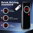 thumbnail image 5 of Alcoholímetro electrónico, probador de alcohol con sensor semiconductor de alta sensibilidad, alcoholímetro digital LCD portátil Rojo Verde, 5 of 5