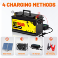SCREMOWER 12V 100Ah LiFePO4 Battery Bluetooth, Lithium RV Batteries 100A BMS for Solar Trolling Motors Boat Marine