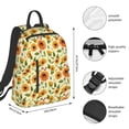 thumbnail image 3 of Naloa Sunflowers And Butterflies Print Lightweight DayBackpack Suitable for school, work, shopping, travel, etc., 3 of 5