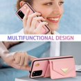 thumbnail image 4 of Phone Case for Samsung Galaxy S20 Plus S20+ 5G Wallet Cell Cover with Card Holder Stand Shoulder Crossbody Strap Long Lanyard Leather S20+5G S20plus 20S + S2O S 20 20+ G5 Women Girls Pink, 4 of 11