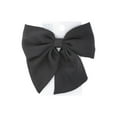 thumbnail image 2 of Time and Tru Women's Fabric Bow Hair Barrette, Black, 2 of 3