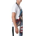 thumbnail image 3 of Honeii Patriotic Boxing Bear Art Print Waterproof Apron, Adjustable Kitchen Apron with Pockets,for Gardening, Dishwashing, Meat Processing, Car Washing, and Pet Grooming, 3 of 8