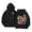Black, variant on Hooded Graphic Print Pullover Sweatshirt for Everyday Casual Wear Women Men Spring Fall Comfort Blue M