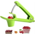 thumbnail image 5 of Cherry Pitter Tool Cherry Remover 20 x 8 x 3.5cm Stainless Steel and Plastic Push-On Design Cherry Core Remover Pitter, Quickly Removes The Cherry Core (Green), 5 of 7